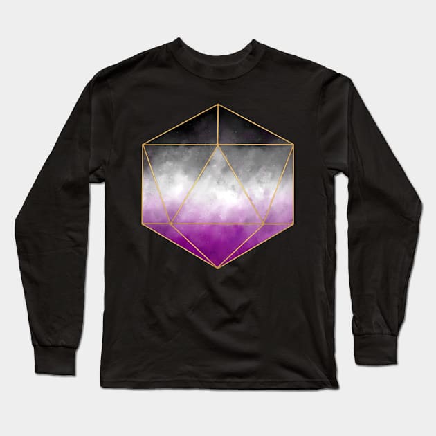 d20: Asexual Long Sleeve T-Shirt by KrisseyMage